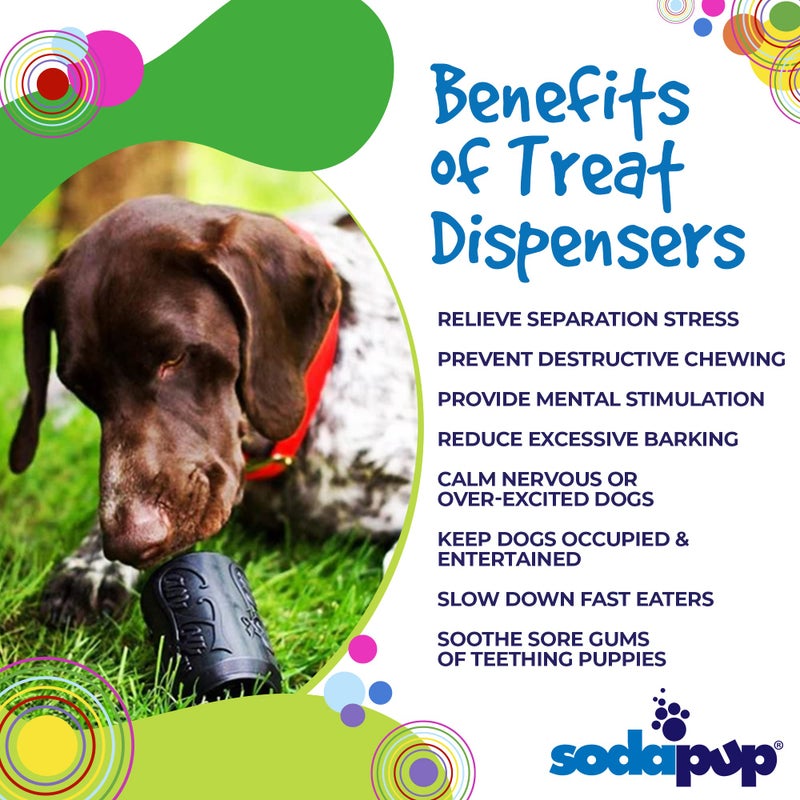 SodaPup Magnum Soda Can â€“ Dog Treat Dispenser & Chew Toy Made in USA from Our Most Durable Non-Toxic, Pet-Safe, Food Safe Natural Rubber for Mental Stimulation, Problem Chewing, Calm Nerves, & More - Image 4
